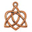 TierraCast Celtic Collection, Celtic Heart Charm 21x26.5mm, 1 Piece, Antiqued Copper
