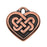 TierraCast Celtic Collection, Tracys Celtic Heart Charm 19mm, 1 Pc, Antiqued Copper