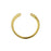 Nunn Design Open Frame Pendant, Circle 27x30mm, Antiqued Gold (1 Piece)