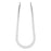 Nunn Design Open Frame Pendant, Horseshoe 20x49mm, Bright Silver (1 Piece)
