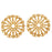 Vintaj Vogue Embellishments, Filigree Medallion 17.5mm, Raw Brass (2 Pieces)