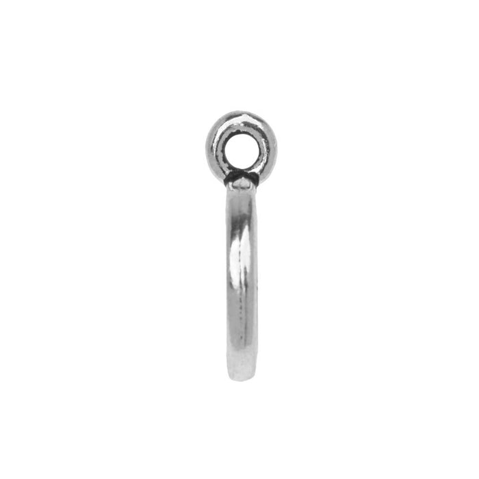 TierraCast Pewter Charm, North Star Design with Loop 14.5x11mm, Antiqued Silver Plated (1 Piece)