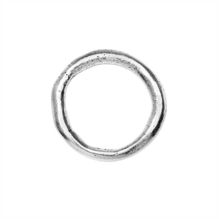 Nunn Design Open Frame, Large Organic Hoop, 21mm, Antiqued Silver (1 Piece)