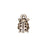 TierraCast Fine Silver Plated Pewter Ladybug Charm 12.5mm (1 pcs)