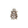 TierraCast Fine Silver Plated Pewter Ladybug Charm 12.5mm (1 pcs)