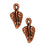 TierraCast Copper Plated Pewter Ivy Leaf Charm 16mm (1 pcs)