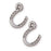 TierraCast Fine Silver Plated Pewter Western Horseshoe Charm 15mm (1 pcs)