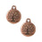 TierraCast Copper Plated Pewter Round Tree Of Life Charm 19mm (1 pcs)