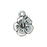 TierraCast Fine Silver Plated Pewter Hibiscus Flower Charm 18mm (1 pcs)