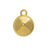 22K Gold Plated Plain Bezel Pendant Setting For PRESTIGE Crystal 12mm Rivoli