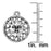 TierraCast Silver Plated Pewter Radiant Sunshire Charm 20mm (1)