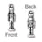 TierraCast Antiqued Silver Plated Lead-Free Pewter Nutcracker Charm 27mm (1 pcs)