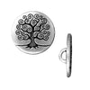 TierraCast Antiqued Silver Plated Pewter Tree Of Life Button 15.5mm (2 Pieces)