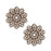 Vintaj Natural Brass Fastenables Filigree Flower Stamping 20mm (2 Pieces)