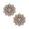 Vintaj Natural Brass Fastenables Filigree Flower Stamping 20mm (2 Pieces)