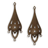 Vintaj Natural Brass Metamorphis Chandelier Drop Charms 35.5mm (2 pcs)