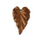 Vintaj Artisan Copper Woodland Leaf Pendant 37mm x 23mm (1 pcs)
