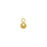 14K Gold Filled Charm, Round Ball Drop with Loop 3mm (2 Pieces)