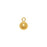 14K Gold Filled Charm, Round Ball Drop with Loop 4mm (2 Pieces)