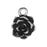 Metal Charm, Succulent with Loop 15x11.5mm, 1 Charm, Antiqued Silver, By TierraCast