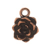 Metal Charm, Succulent with Loop 15x11.5mm, 1 Charm, Antiqued Copper, By TierraCast