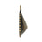 TierraCast Bezel Pendant, Fits #4320 Pear 14x10mm, 1 Piece, Antiqued Brass