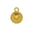 TierraCast Bezel Pendant, Fits #1088 Round Chatons SS39, Gold Plated (1 Piece)