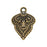 Metal Pendant, Mehndi 17x24.5mm, Brass Oxide Finish, By TierraCast (1 Piece)