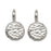 Metal Charm, Hammered Full Moon 10.5x6.5mm, Bright Silver Plated, By TierraCast (2 Pieces)