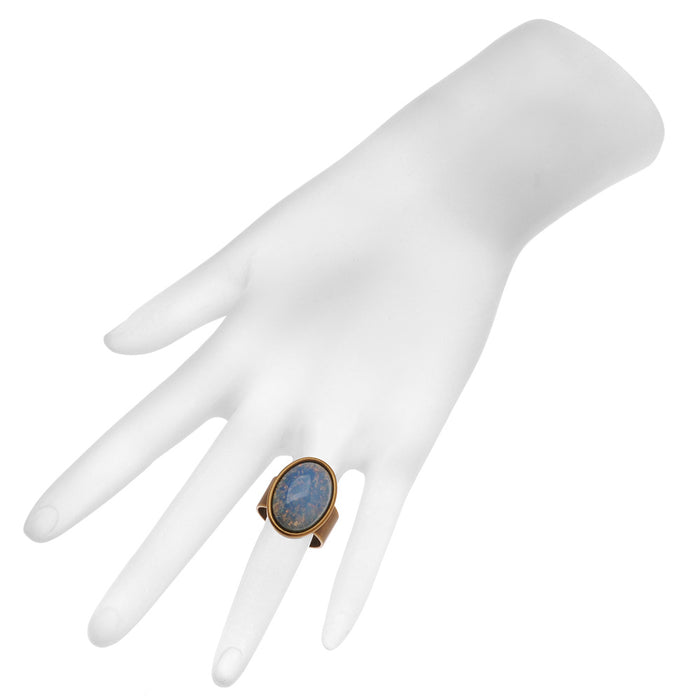 Retired - Opal's Ring in Rainbow Blue
