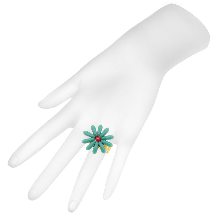 Retired - Dear Daisy Ring in Turquoise