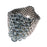Silvery Bubbles Ring