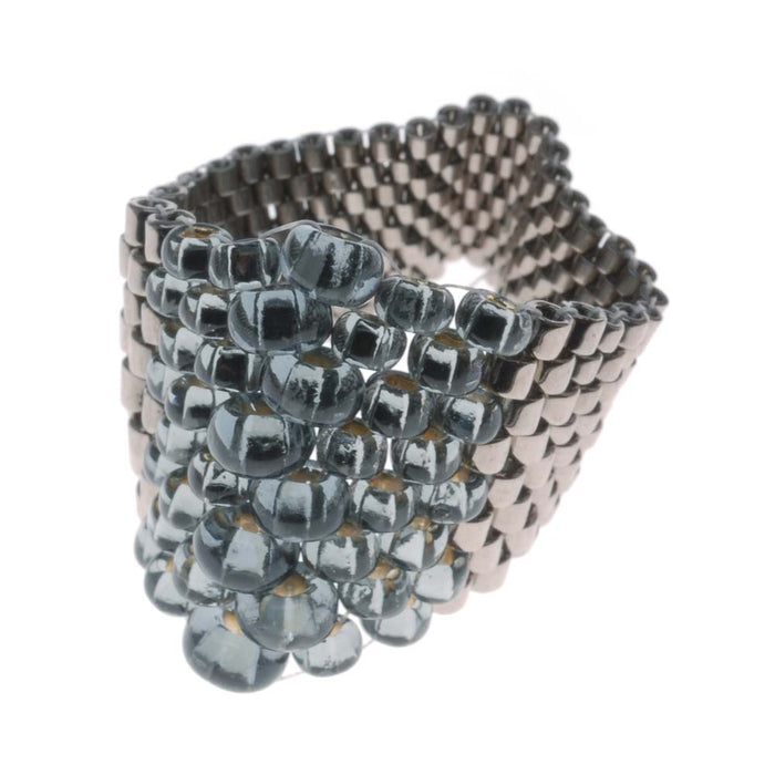 Silvery Bubbles Ring