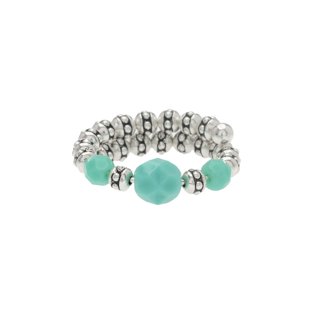 Turquoise Memory Wire Ring