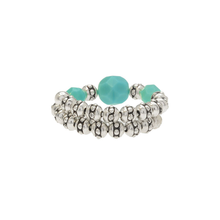 Turquoise Memory Wire Ring