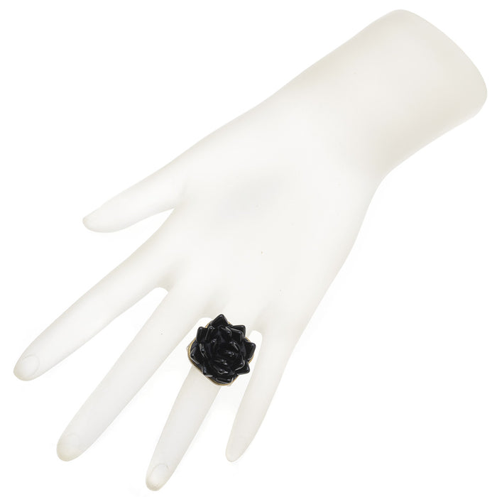 Retired - Midnight Blooms Ring