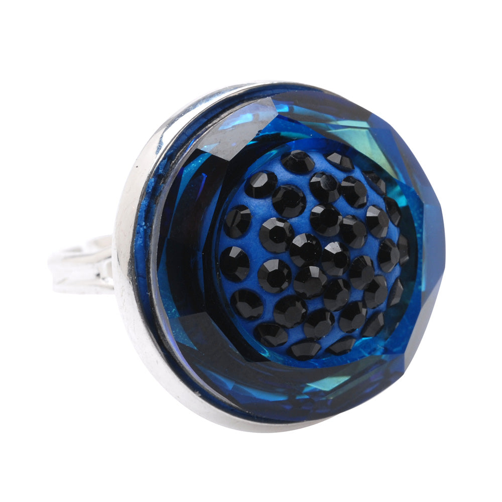 Retired - Cosmic Clay Ring - Bermuda Blue