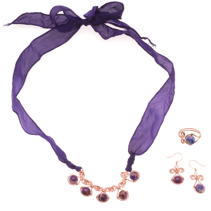The Impressionist Necklace, Earrings and Ring Set (Reboot)