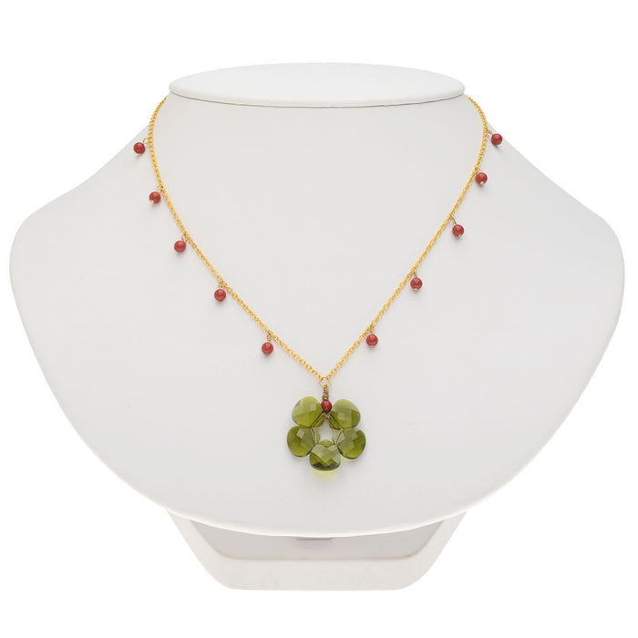 Retired - Olivine Wreath Necklace and Earring Set