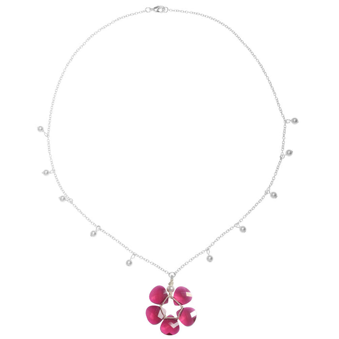 Retired - Ruby Wreath Necklace and Earring Set