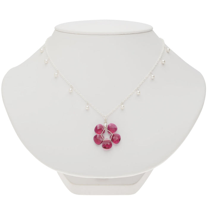 Retired - Ruby Wreath Necklace and Earring Set