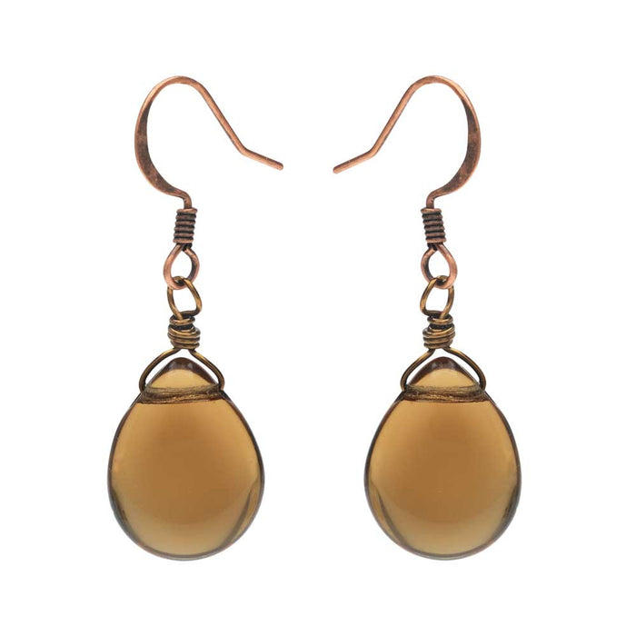 Retired - Byzantine Window Necklace and Earring Set in Smoky Topaz