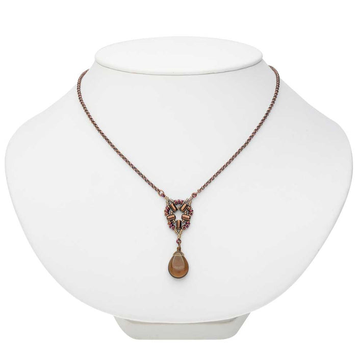 Retired - Byzantine Window Necklace and Earring Set in Smoky Topaz