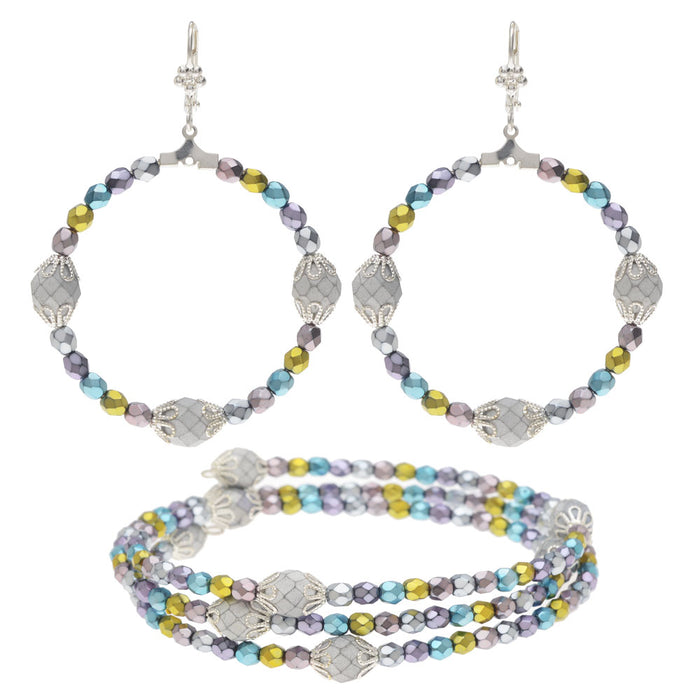 Eggs in a Basket Earring and Bracelet Set