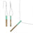 Mod Matchstick Necklace and Earring Set