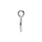 TierraCast Alphabet Charm, Uppercase Letter 'C' 16.5x11.5mm, Antiqued Silver Plated (1 Piece)