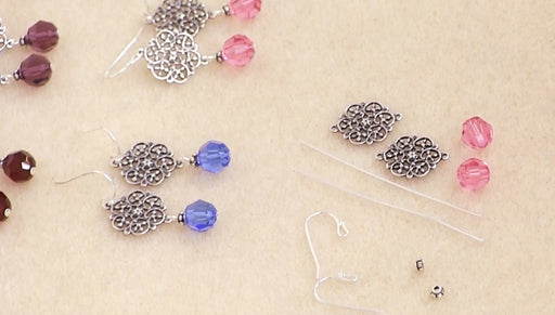 Instructions for Making the Lillian Birthstone Earrings