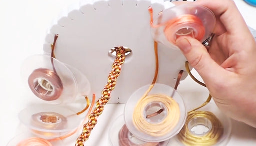 How to Make a Simple 8-Warp Kumihimo Braid Bracelet