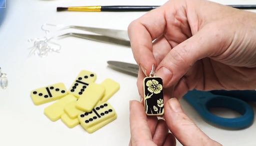 How to Make Domino Earrings Using Image Transfers and Aanraku Bails