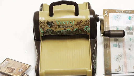 How to Use the Vintaj Big Kick Machine to Etch and Emboss Metal Stampings